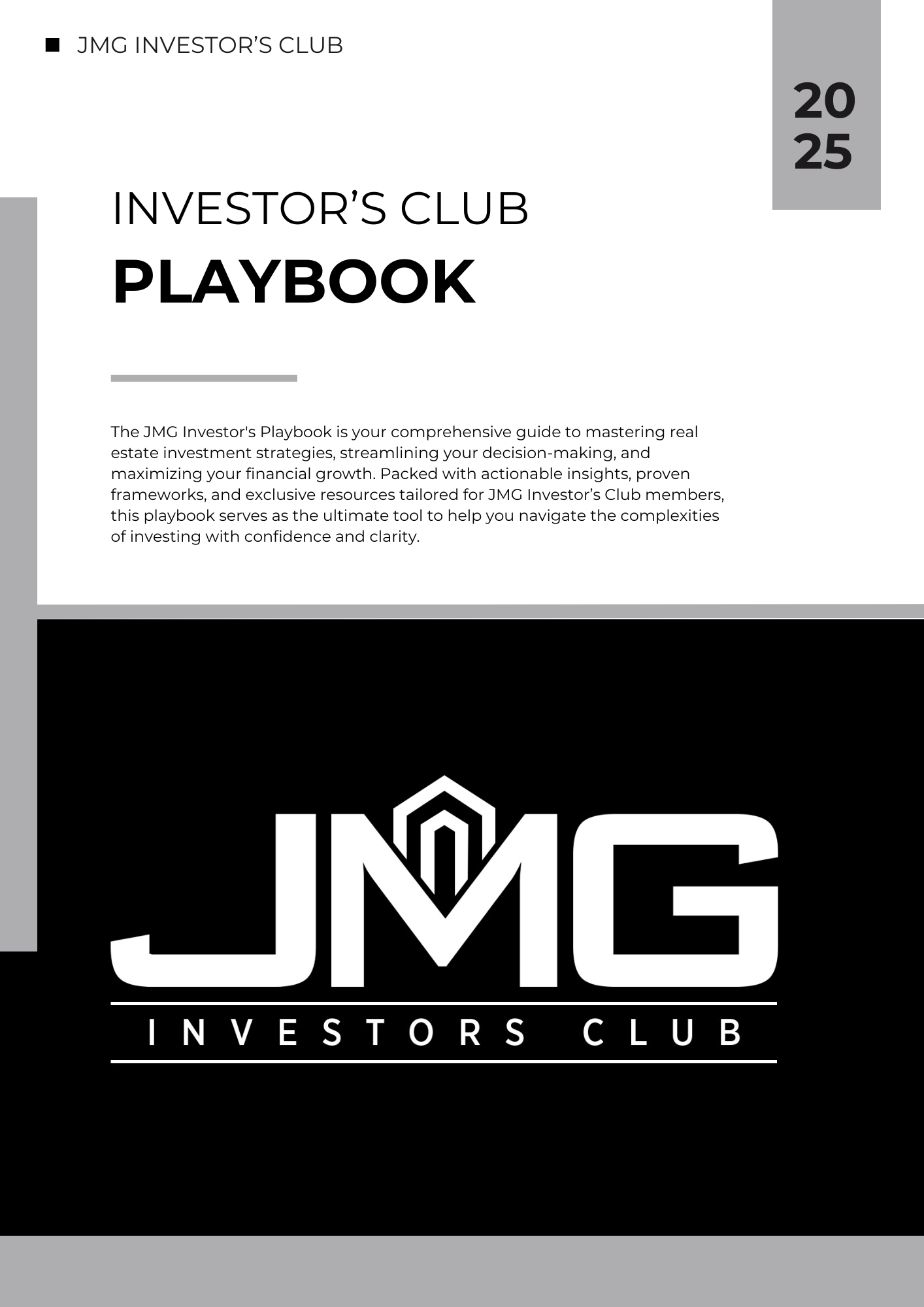 JMG Investor's Club Course